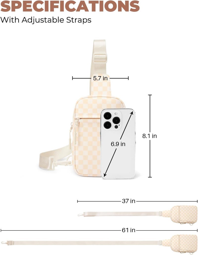 CHOLISS Small Sling Bag for Women and Men, Crossbody Bags Trendy Fanny Packs Chest Bag with Extended Strap - Image 5